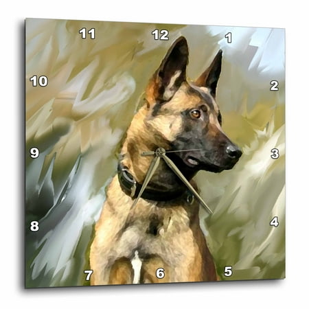 3dRose Belgian Malinois, Wall Clock, 13 by 13-inch