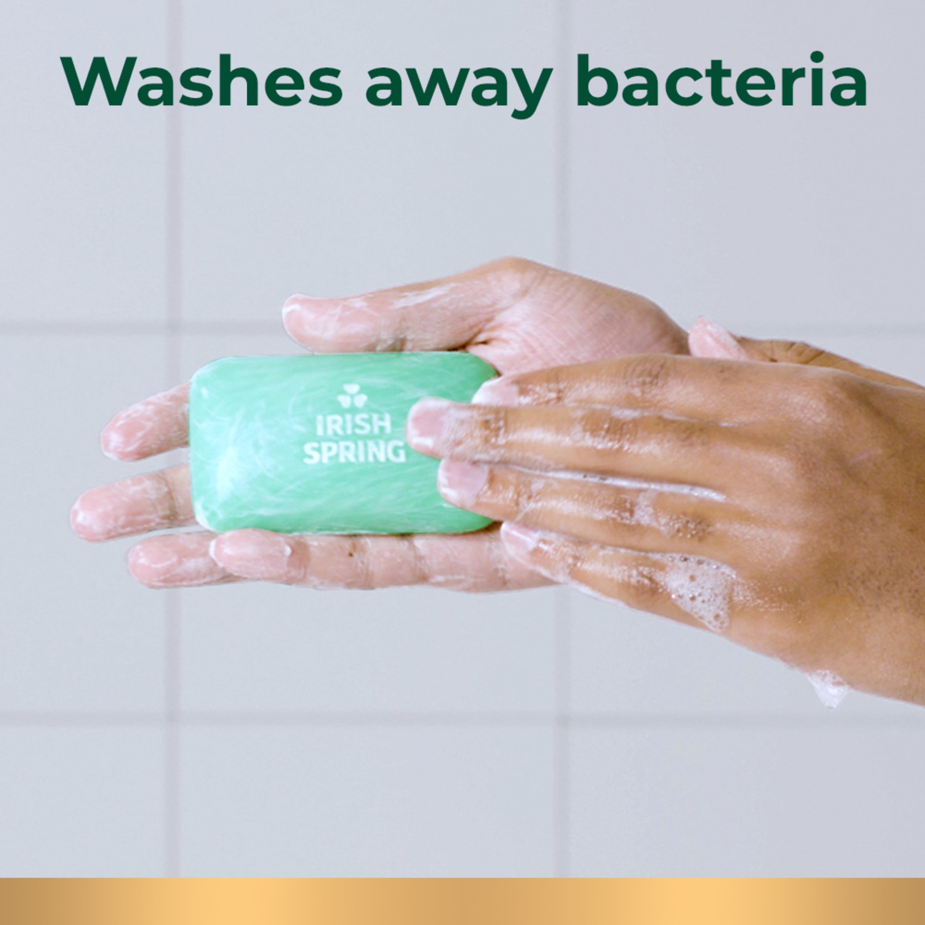 Irish Spring Sport Strength Antibacterial Bar Soap for Men, 8 Pack, 3.7 Oz Soap Bars