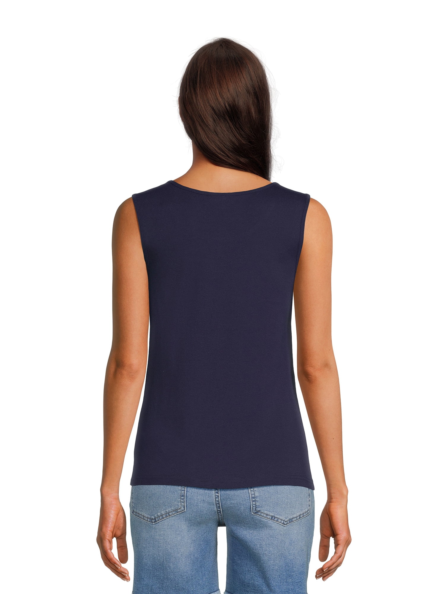 RealSize Women's Rib Muscle Tank Top, Sizes XS-3XL