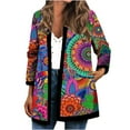 thumbnail image 1 of Chaquetas para mujer, chaqueta de entrenamiento diario para vacaciones, cárdigan de otoño e invierno, abrigo de punto abierto, Top informal de manga larga con estampado Floral Odeerbi ODB-3, 1 of 9