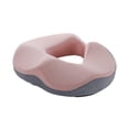 thumbnail image 2 of Cojín de asiento ergonómico Yinane de espuma viscoelástica gris claro rosa, 2 of 8