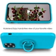 thumbnail image 4 of Compatible with iPhone 12 Pro Max Phone Case 6.7 inch with Ring Kickstand | Super Soft Microfiber Lining | Anti-Scratch Full-Body Shockproof Protective Case for iPhone 12 Pro Max - Sea Blue, 4 of 5