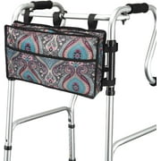 AMQTSLM Walker Basket with Cup Holder, Walker Bags for Elderly, Walker Accessories for Folding Walkers, Rollator or Scooter, Wheelchair Bag for Seniors