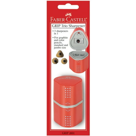 UPC: 0092633703052 | GRIP Trio Pencil Sharpener-Red