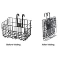 thumbnail image 7 of Vikakiooze Bike Basket Wire Mesh Fold-Up Bicycle Front Handlebar Storage Rear Hanging, 7 of 7
