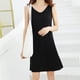 thumbnail image 4 of mfyjkho Vestidos casuales para mujer, Camisón sin mangas holgado y cómodo de color liso con tirantes para mujer Vestidos de fiesta para mujer m, 4 of 5