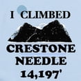 thumbnail image 2 of CafePress - I Climbed CRESTONE NEEDLE T S Infant Bodysuit - Baby Light Bodysuit, Size Newborn - 24 Months, 2 of 4