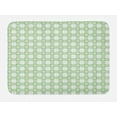 thumbnail image 1 of Abstract Bath Mat, Daisy Chamomile Petals Textured Striped Background Picnic Kitchen Spring Image, Non-Slip Plush Mat Bathroom Kitchen Laundry Room Decor, 29.5 X 17.5 Inches, Mint Green, Ambesonne, 1 of 2