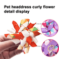 thumbnail image 3 of Dogs Hair Bows with Rubber Bands Curly Yorkie Cat Puppies Hair Accessories Bowknot Grooming Supplies Flower - shape5, 3 of 5