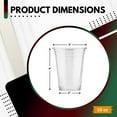 thumbnail image 6 of 10 oz. Disposable Clear Drinking Plastic Cups for Boba Tea Ice Coffee 100 Pack, 6 of 6