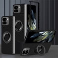 thumbnail image 2 of ELEHOLD Magnetic Case for Google Pixel 9 Pro Fold, Compatible with Mag Safe Accessory Carbon Fiber Pattern Ring Kickstand Slim Anti-Scratch Shockproof Case for Google Pixel 9 Pro Fold,Bluepurple, 2 of 8