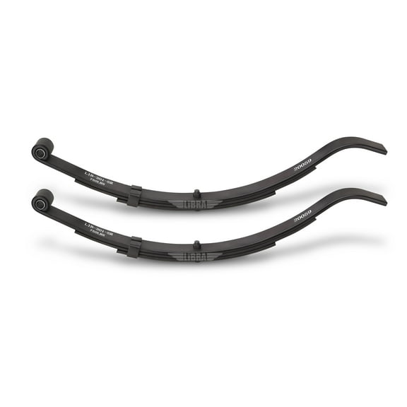 LIBRA Trailer Leaf Spring 3 Leaf Slipper 750lbs Cap for 1500lbs Axle, Set 2
