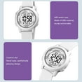 thumbnail image 3 of Reloj digital para niños ANGGREK LED electrónico deportivo resistente al agua color blanco 3 4 5 6 7 8 9 10 11 12 años, 3 of 8