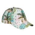 thumbnail image 3 of Balery Watercolor Palm Tree Baseball Cap For Women Men,Adjustable Size For Running Workouts And Outdoor Activities All Seasons, 3 of 9