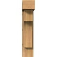 thumbnail image 2 of Ekena Millwork 7 1/2"W x 24"D x 36"H Westlake Block Smooth Bracket w/ Offset Brace, Western Red Cedar, 2 of 25