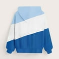 thumbnail image 5 of Ugoldhm Girls Color Block Oversized Hoodies Pullover Loose Sweatshirts Casual Fall Outerwear 3-14 Years, 5 of 5