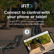 ProForm Sport CX; Indoor Exercise Bike with Large LCD Display and Built-In Tablet Holder; Set of Dumbbells Included