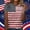 Khaki, variant on NTACZA Crew Neck Summer Tops for Women 2026 T‑Shirts Faux Studded American Flag Print Short Sleeve Casual Graphic Tees Festival Relaxed Fit Yellow