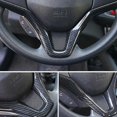 thumbnail image 3 of Compatible con Honda Vezel Hrv 2015-2017 cubierta del volante del coche de fibra de carbono, 3 of 3