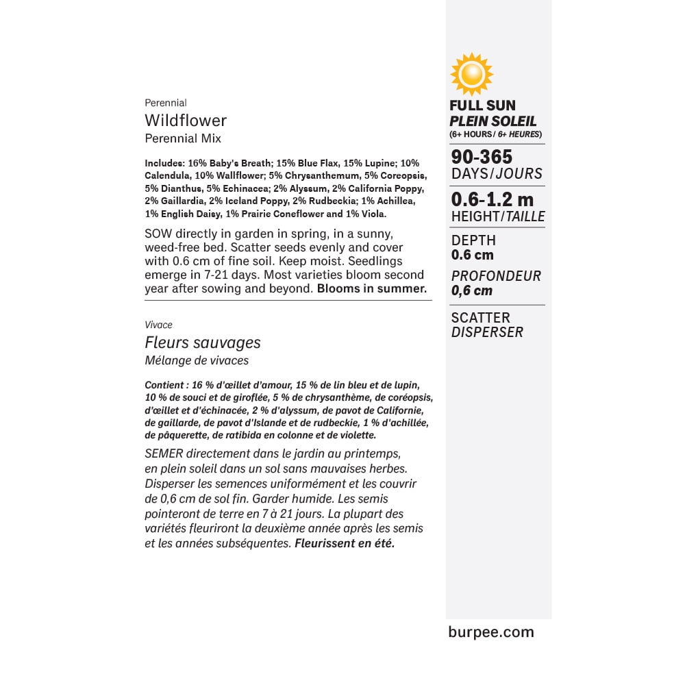 Burpee Perennial Mix Wildflower