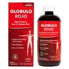 Globulo Rojo Liquid Iron Supplement for Men and Women with High Potency Iron & B Vitamins 16 Fl Oz