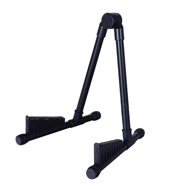 unbranded Soporte Ajustable Para Guitarra De Piso En Color Negro Con Plegable Y Portátil