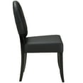 thumbnail image 2 of Modway Button Dining Vinyl Side Chair in Black, 2 of 4