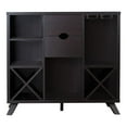 thumbnail image 1 of Pemberly Row Transitional Engineered Wood Wine Rack/Buffet in Cappuccino, 1 of 6