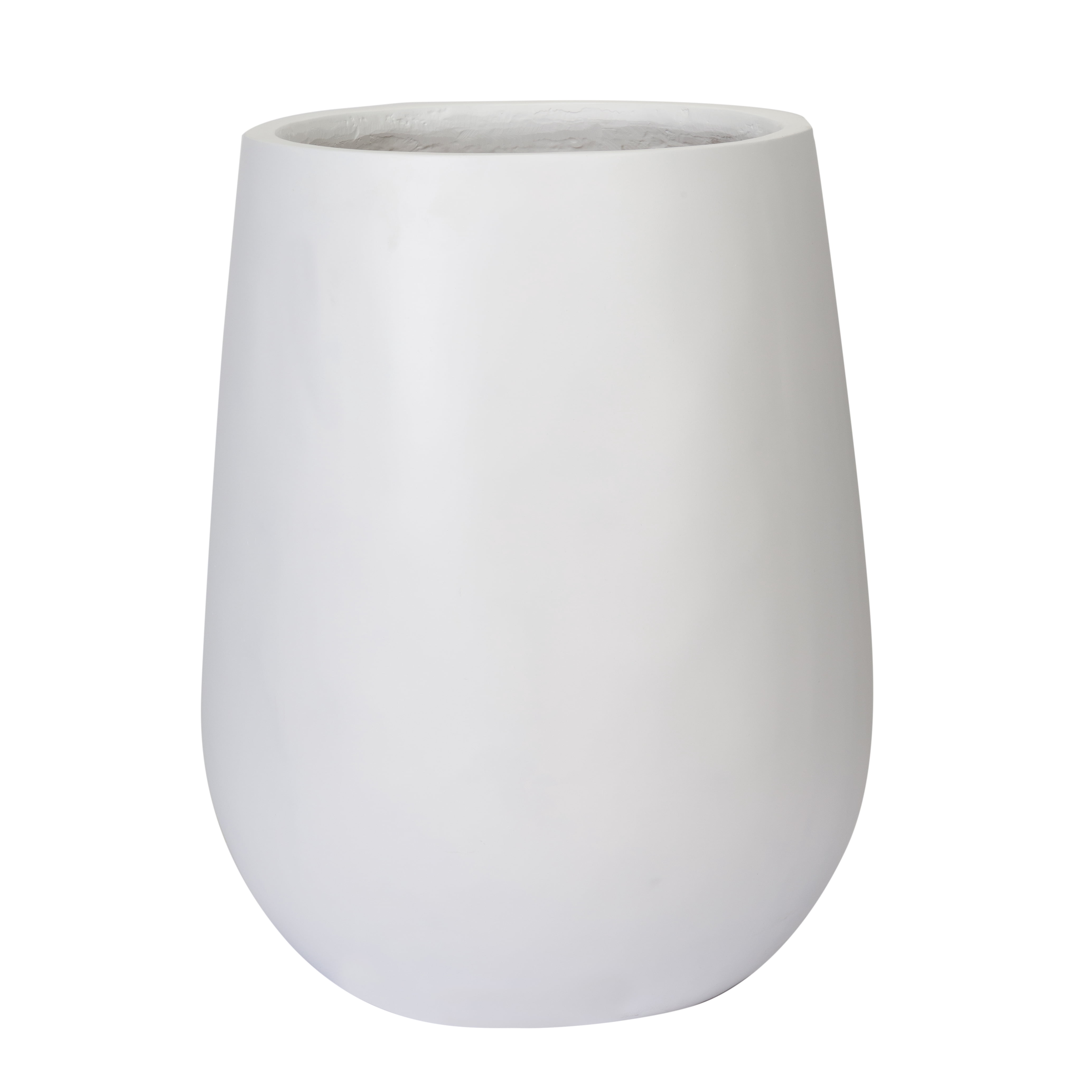 Nolan Modern Outdoor Planter - 24" White