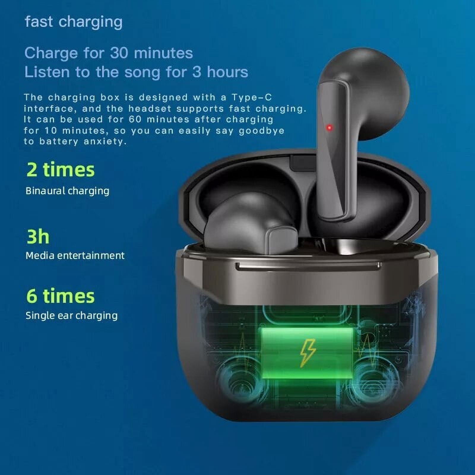 TWS Bluetooth 5.1 True Wireless Earphones with Charging Case Waterproof Volume Control Hands Free Sports Earbuds for IOS/Android
