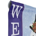 thumbnail image 7 of Blue and White Happy Snowman Welcome Outdoor House Flag 28" x 40", 7 of 7