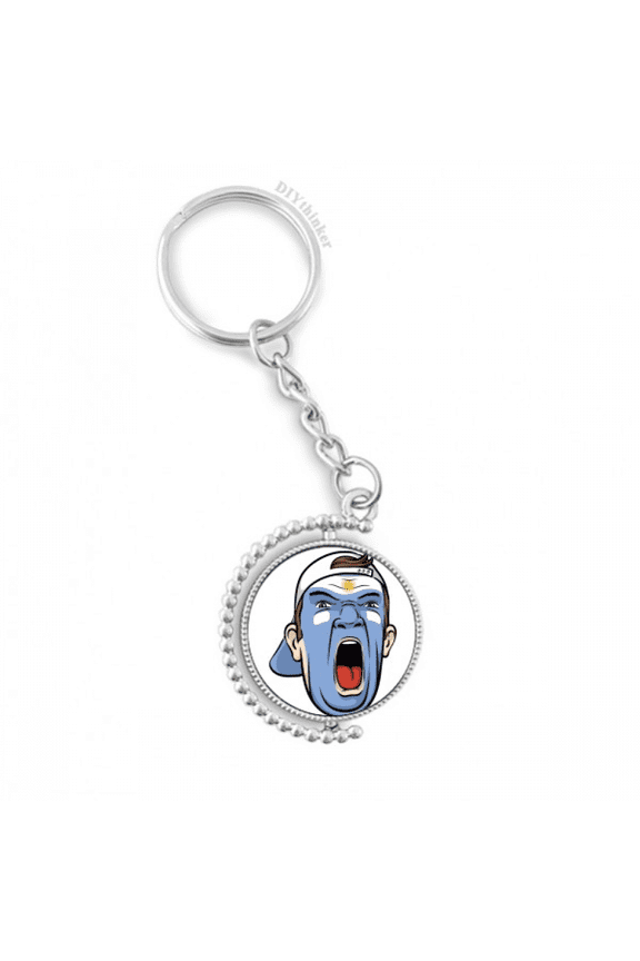 argentina makeup screang cap rotatable keyholder disc accessories chain clip
