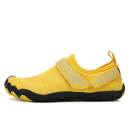 

Hicooer Coolcsea Water Shoes Men s Women s Swim Shoes Outdoor Beach Barefoot Quick-Dry Aqua Pool Socks Swimming Yoga Surfing Exercise Yellow