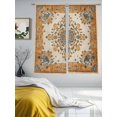 thumbnail image 3 of Burnt Orange Boho Sheer Curtains 63 Inch Length 2 Panels Set, Southwestern Ethnic Geometric Voile Window Treatment Rod Pocket Curtains Sheers Drapes for Bedroom/Living Room/Kitchen 52x"63"x2, 3 of 7