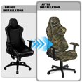 thumbnail image 6 of SCRAWLGOD Camo Hunting Print Stretch Gaming Chair Cover for Cats Non Slip Washable Furniture Protector Dustproof Gaming Chairs Slipcover with Armrest Covers, 6 of 9