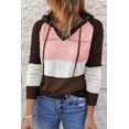 thumbnail image 2 of ABPHQTO Sudadera con capucha de mujer Beach Bonfire de punto marrón, 2 of 5