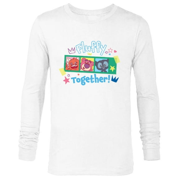 Disney and Pixar’s Lotso Mei Brave Bear Cub Fluffy Together - Long Sleeve T-Shirt for Men - Customized-White