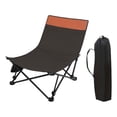 thumbnail image 2 of Silla de Camping Shamjiam plegable portátil marrón, 2 of 8