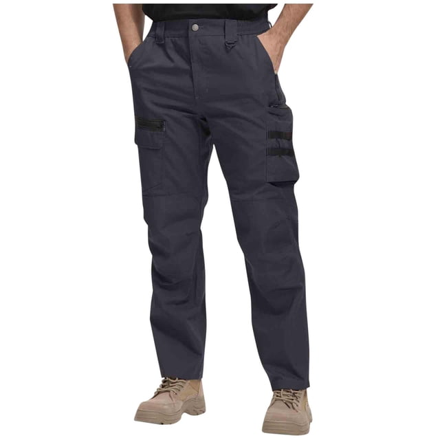 StSilkitty Pantalon Cargo pour Homme à Boutons Extensible de Randonnée Pantalon de Survêtement avec Poche Joggers de Course Athlétiques Pantalons