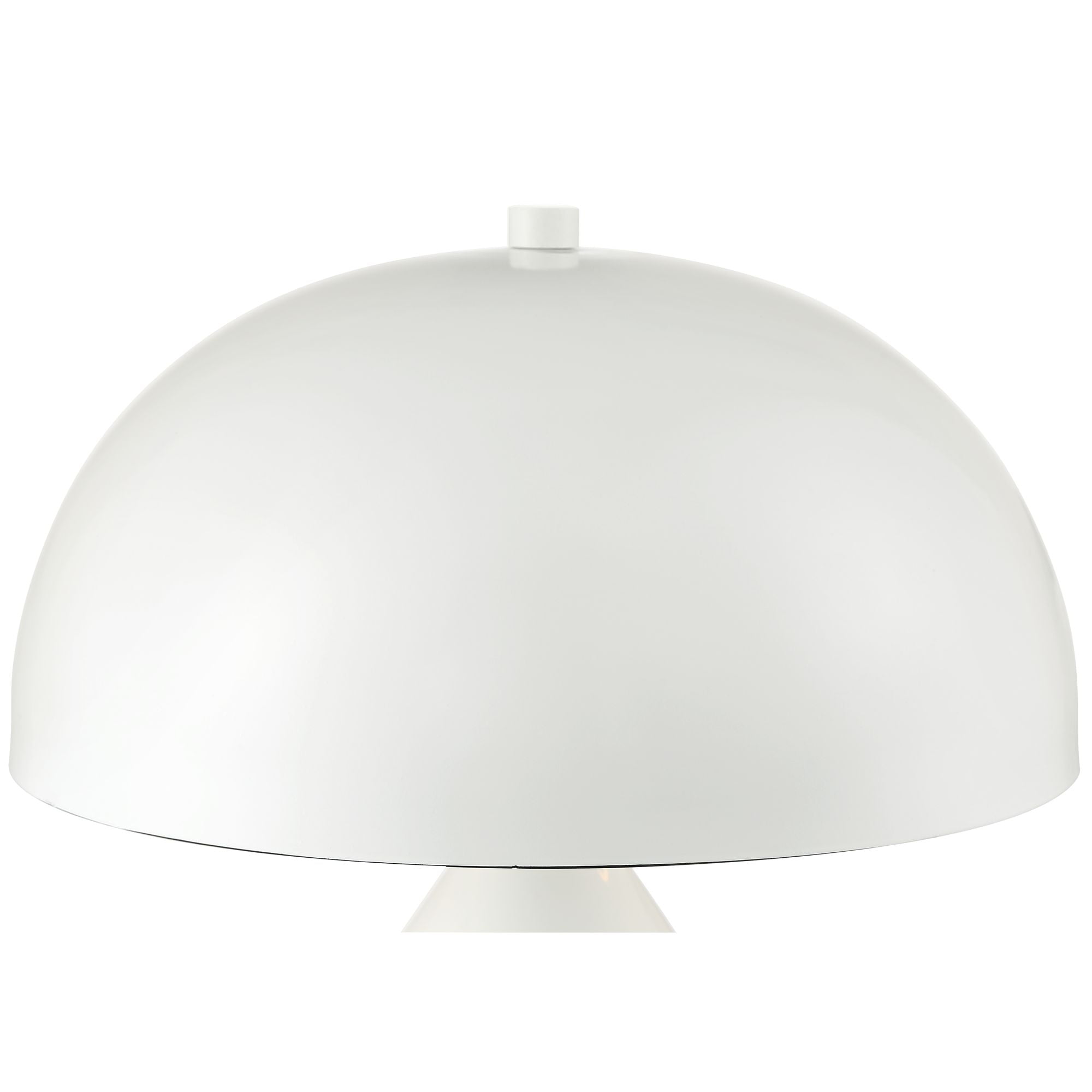 360 Lighting Felix Modern Accent Table Lamps 19" High Set of 2 White Metal Mushroom Dome Shade for Bedroom Living Room Bedside Nightstand Office Kids