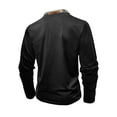 thumbnail image 5 of Tshirts Shirts for Men with Pocket Button Stand Collared Long Sleeve Tees Tops Casual Printed Slim Fit Basic Comfort Pullover T-Shirts, 5 of 7