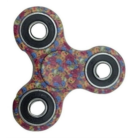 Fidget Spinner Toy Multi Emoji Stress & Anxiety Reducer with Ball Bearing - Fidget Spinner Multi Emoji