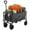 Gray, variant on Blazezo Foldable Wagon Cart with Wheels, 220 lbs Heavy Duty Collapsible Trolley, Portable Folding Cart with Adjustable Handle for Camping Garden Beach Shopping