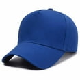 thumbnail image 2 of Yigetop Fitted Hats for Men Outdoor Sunshade Sunscreen Sun Hat Baseball Cap Men and Women Solid Color Cap Hats for Men Blue one Size, 2 of 3