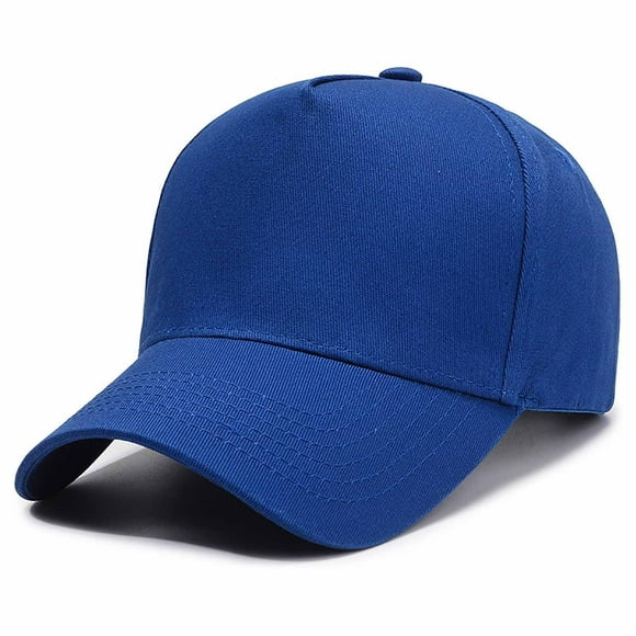 Bunenne Baseball Cap Trucker Hat Snapback Hats for Men Outdoor Sunshade Sun Hat Baseball Cap Men and Women Solid Color Cap Men's Hats & Caps Visor Hats for Women Blue One Size