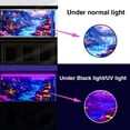 thumbnail image 4 of Blacklight Japanese Anime Black Light Aquarium Background, UV Fish Tank Background Art City Night Scenery Terrarium Background with 10 EVA Double-Sided Tape, 24X12IN, 4 of 5