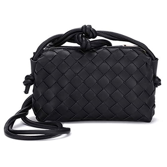 Bolsos cruzados ZEDIUH bolso pequeño hecho a mano bolso de mano Negro