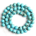 thumbnail image 6 of HOOUN 2/3/4/6/8/10/12mm Natural Shell Turquoise Howlite Gemstone Round Loose Bead 15.5-Imperial Howlite-12mm 30pcs, 6 of 9