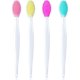 thumbnail image 1 of 4 piezas de cepillo de labios exfoliante de silicona de doble cara para una apariencia de labios más suave y completa (rosa, rojo, verde, amarillo) ER, 1 of 5
