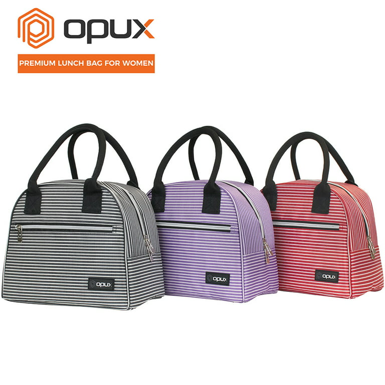 Opux Insulated Lunch Box for Women | Lunch Bags for Women, Girls, Teens | Cute Floral Reusable Thermal Lunch Tote Purse Cooler for School, Work